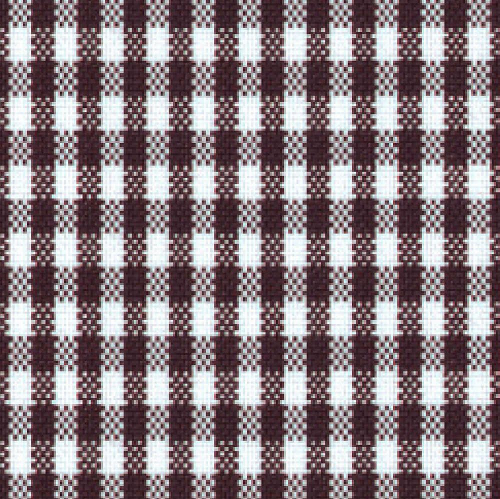 ギンガムチェックホワイトブラウン