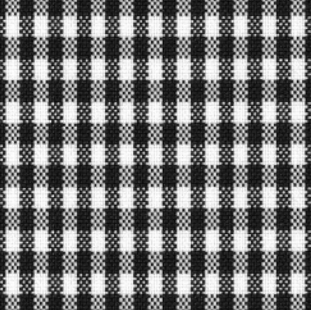 ギンガムチェックホワイトブラック