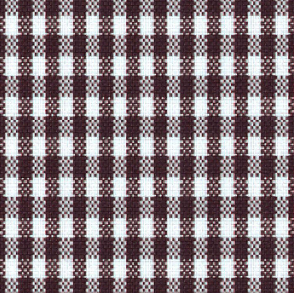 ギンガムチェックホワイトブラウン