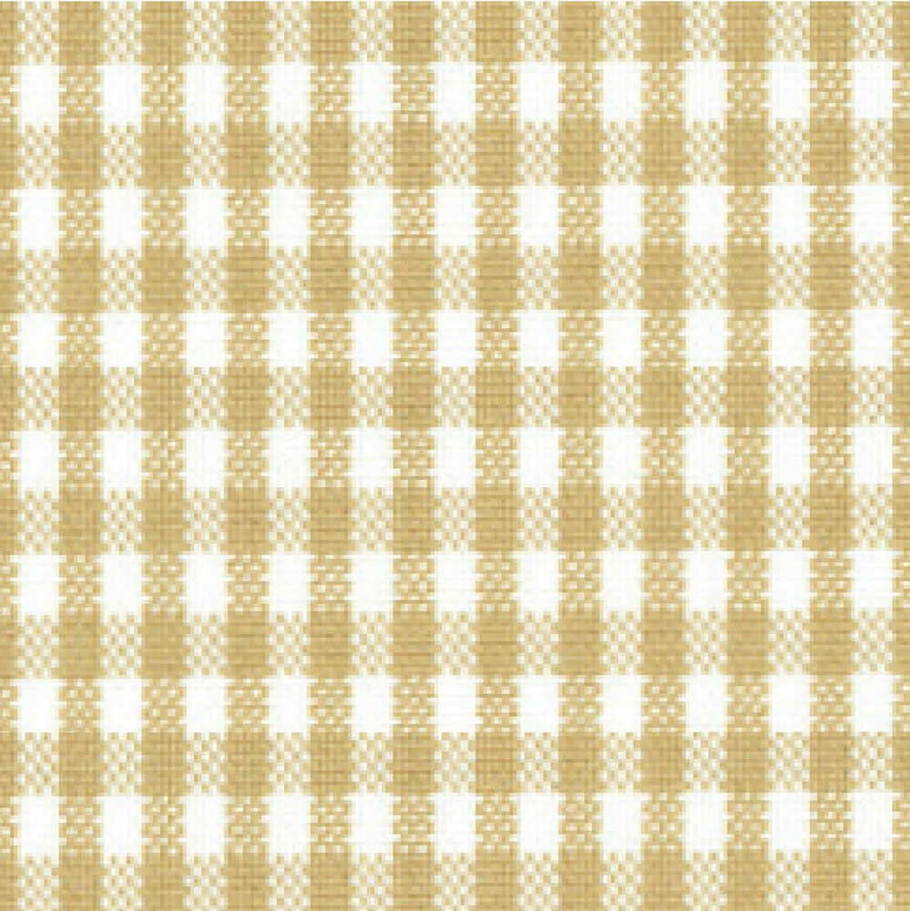 ギンガムチェック-ホワイト×キャメル