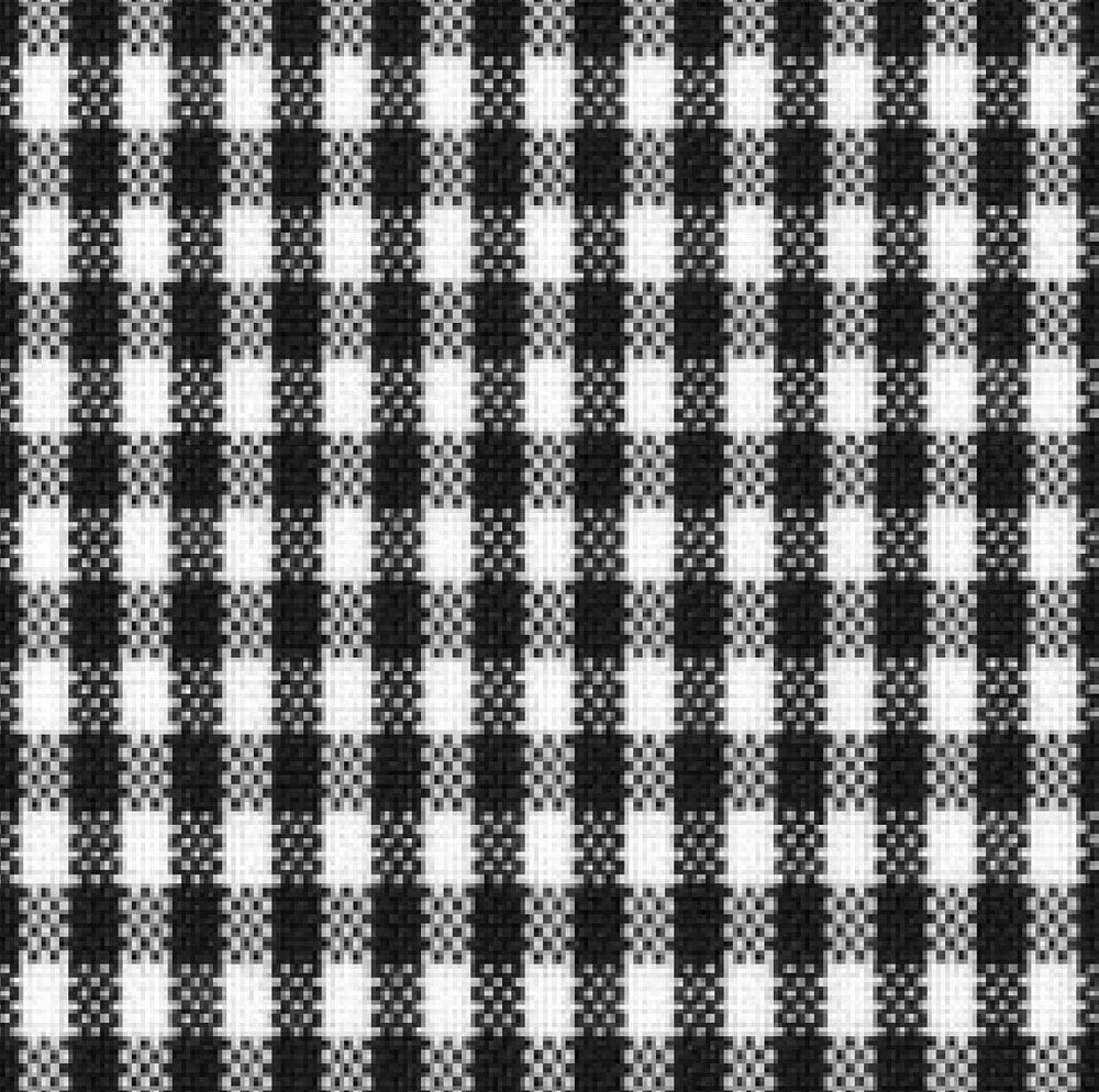 ギンガムチェック-ホワイト×ブラック