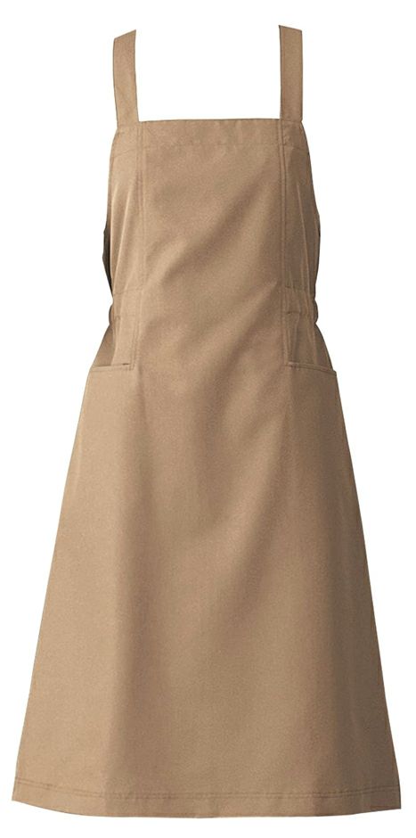 レディース】お尻が隠れるエプロンドレス [7-CS2322]│名入れロゴ