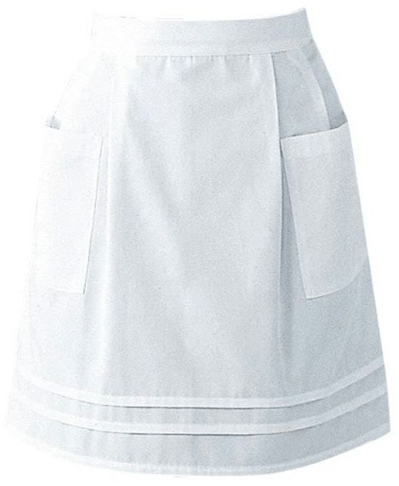 レディース用サロンエプロン:ホワイト