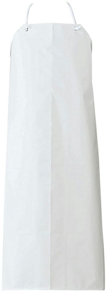 首掛け胸当てエプロン（撥水・撥油）:ホワイト