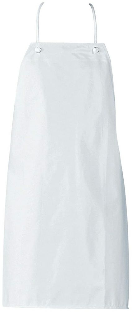 首掛け胸当てエプロン（撥水・撥油）:ホワイト