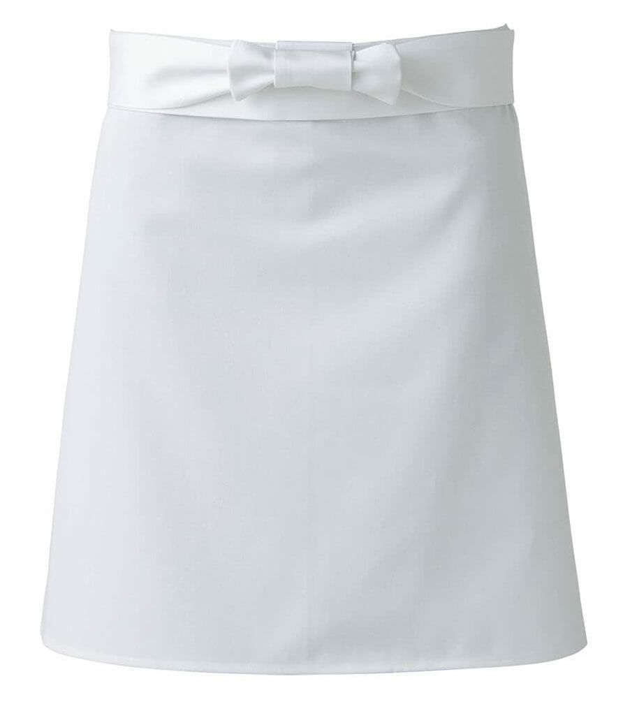 調理前掛け・白