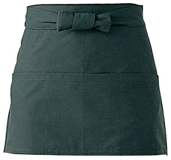 腰下ショートエプロン（綿100％）:スミクロ