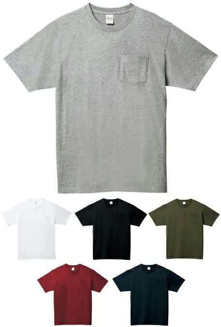 【ポケット付き】Tシャツ（綿100％）