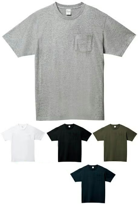 [5.6オンス] ヘビーウェイト ポケット付きTシャツ [TMS-109PCT]
