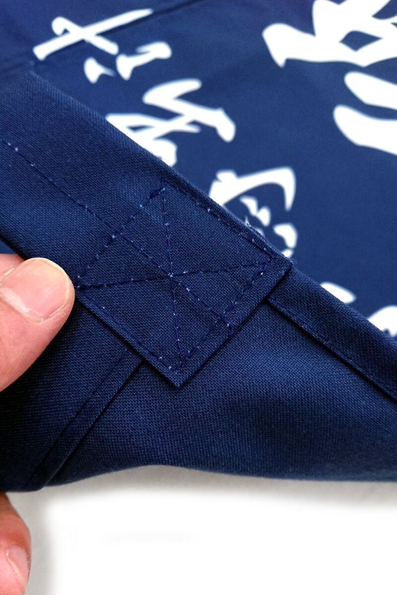 棒を通す部分の縫製の写真の拡大アップ写真です。<br>日本国内の縫製なのでしっかり頑丈な縫製力です！