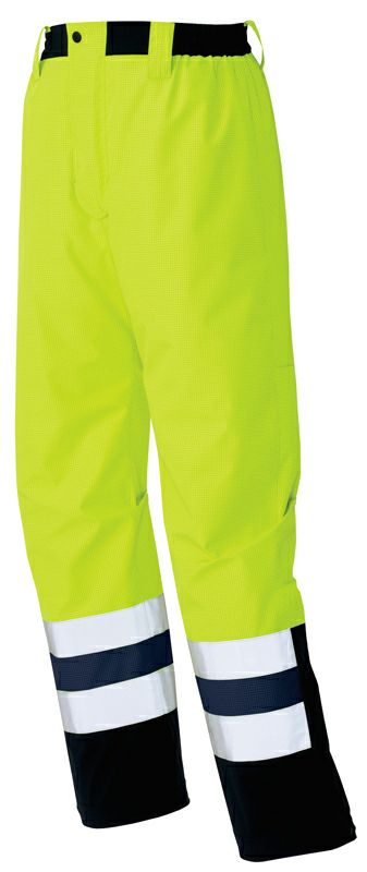 反射テープ付きレインコート・パンツ　イエロー