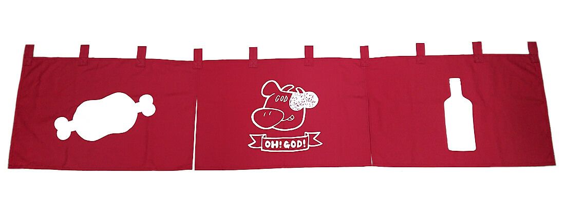 カフェ＆ダイニング・オーゴッド様のオーダー暖簾