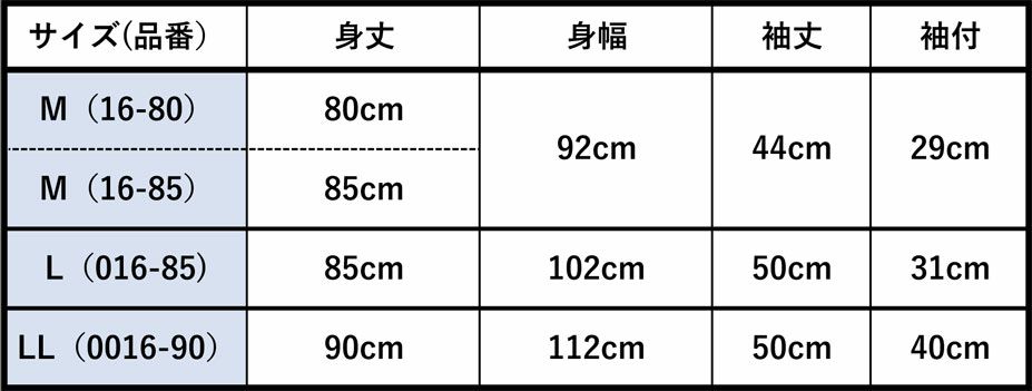 サイズ表