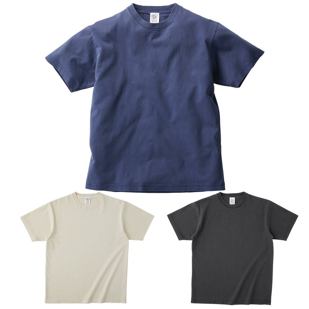  ピグメントTシャツ（綿100％・厚手6.2オンス）