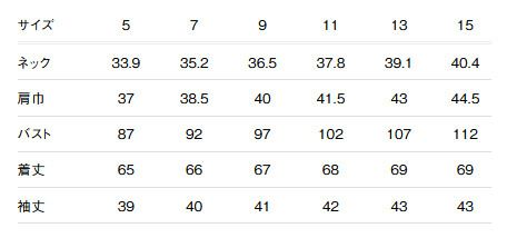 サイズ表