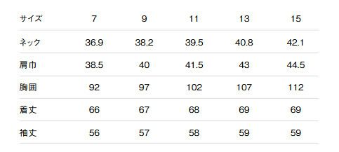 サイズ表