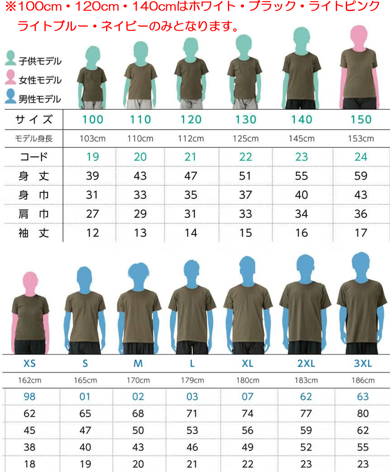 サイズ表