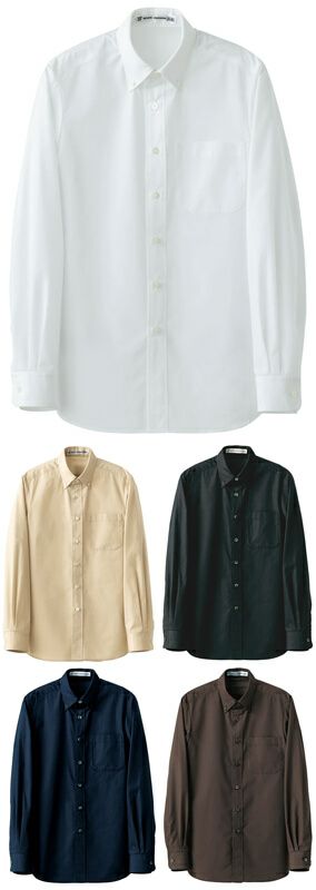 長袖ワイシャツ（抗菌防臭・男女兼用）[7-CH4453]