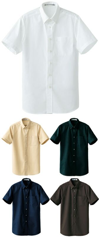 半袖ワシャツ（抗菌防臭・男女兼用）[7-CH4455]