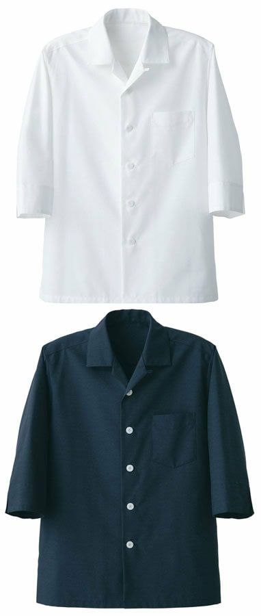 七分袖ショップコート（形状安定加工） [7-BA1073]