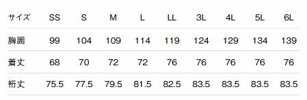 サイズ表