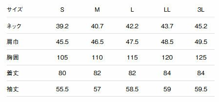 サイズ表