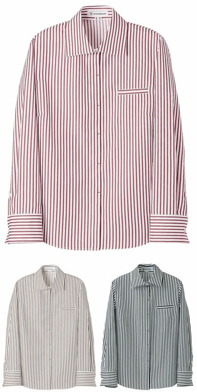 【女性用】長袖ドゥエボットーニシャツ [7-WH7616]