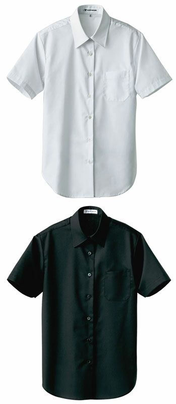 【女性用】半袖ワイシャツ（厚手・丈夫で長持ち！） [7-UH7603]