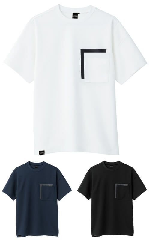 【接触冷感】吸汗速乾半袖Tシャツ（ストレッチ）