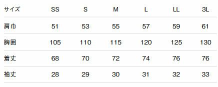 サイズ表