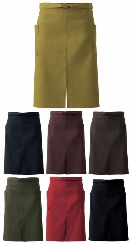 【和風】ミドルエプロン [7-ET3449]