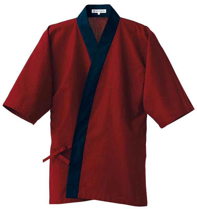 ハッピーコート作務衣（さむえ） [7-EC3100]　すおう×濃紺＃2