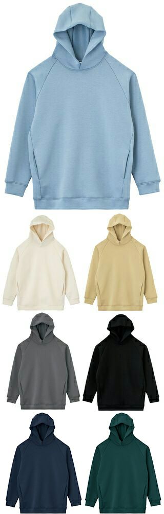 【脇ポケット付き】ドライプルオーバーパーカー(抗菌防臭) 