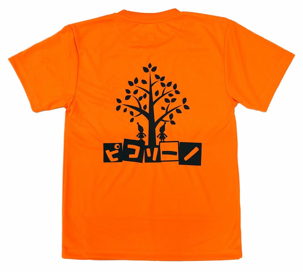 京都府福知山市にある保育園ピコリーノ様のロゴ入りオリジナルTシャツの完成写真を紹介します。<br>保育士さん達のお揃いTシャツの出来上がり！