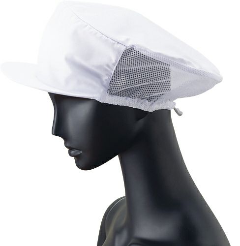 [食品衛生工場用]メッシュ帽子（抗菌） [SRV-G-5004] 　ホワイト