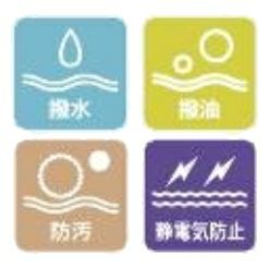 撥水・撥油・防汚・静電気防止