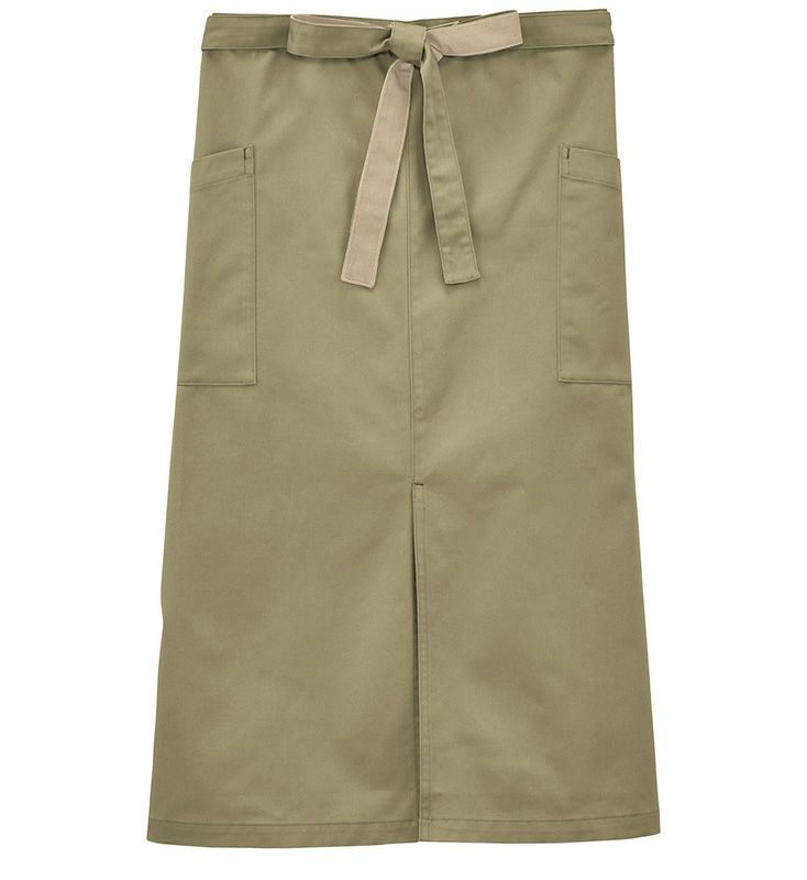 カーキ×ベージュ