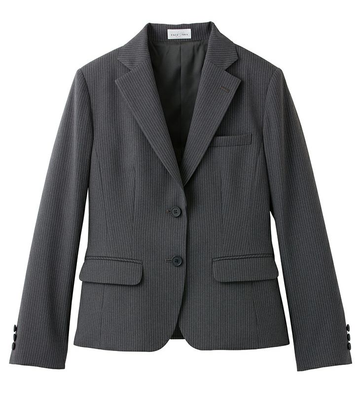 チャコールグレー＜ストライプ＞