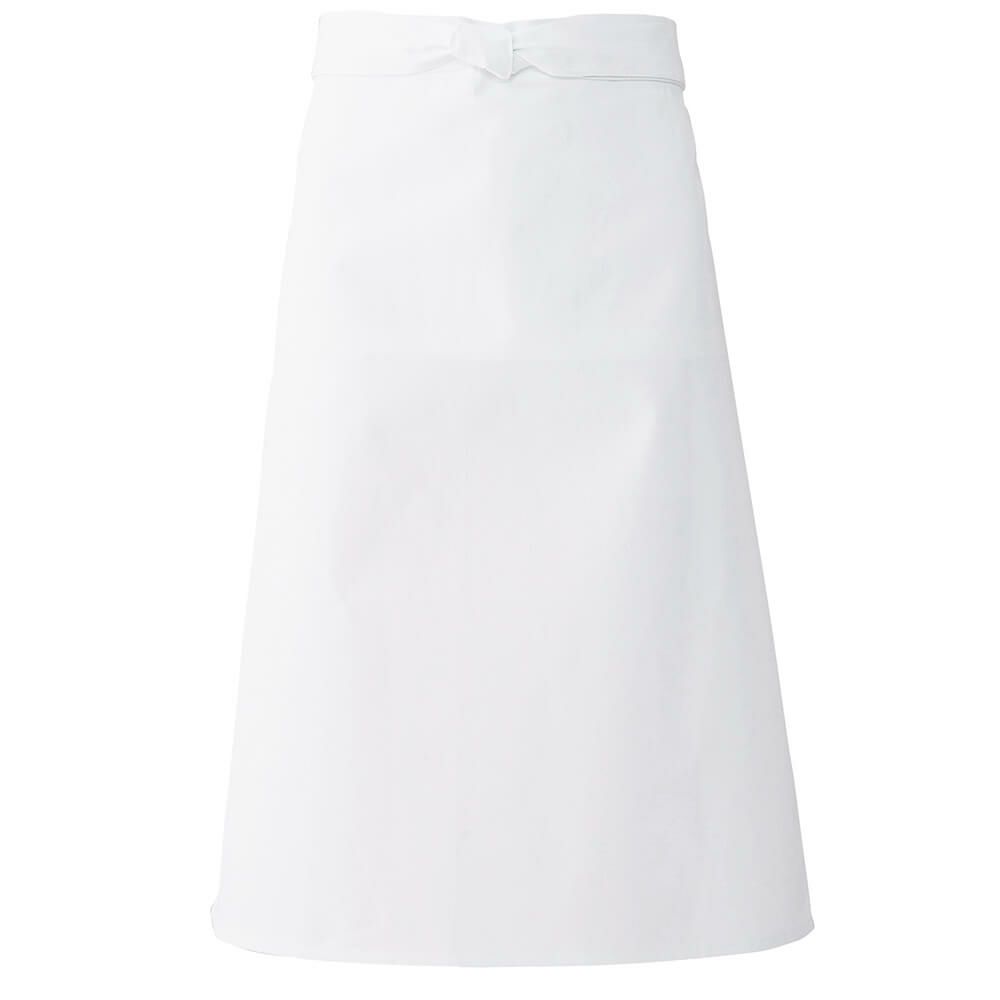 【日本製】厨房腰下前掛け(L) [KSS-M223]　ホワイト