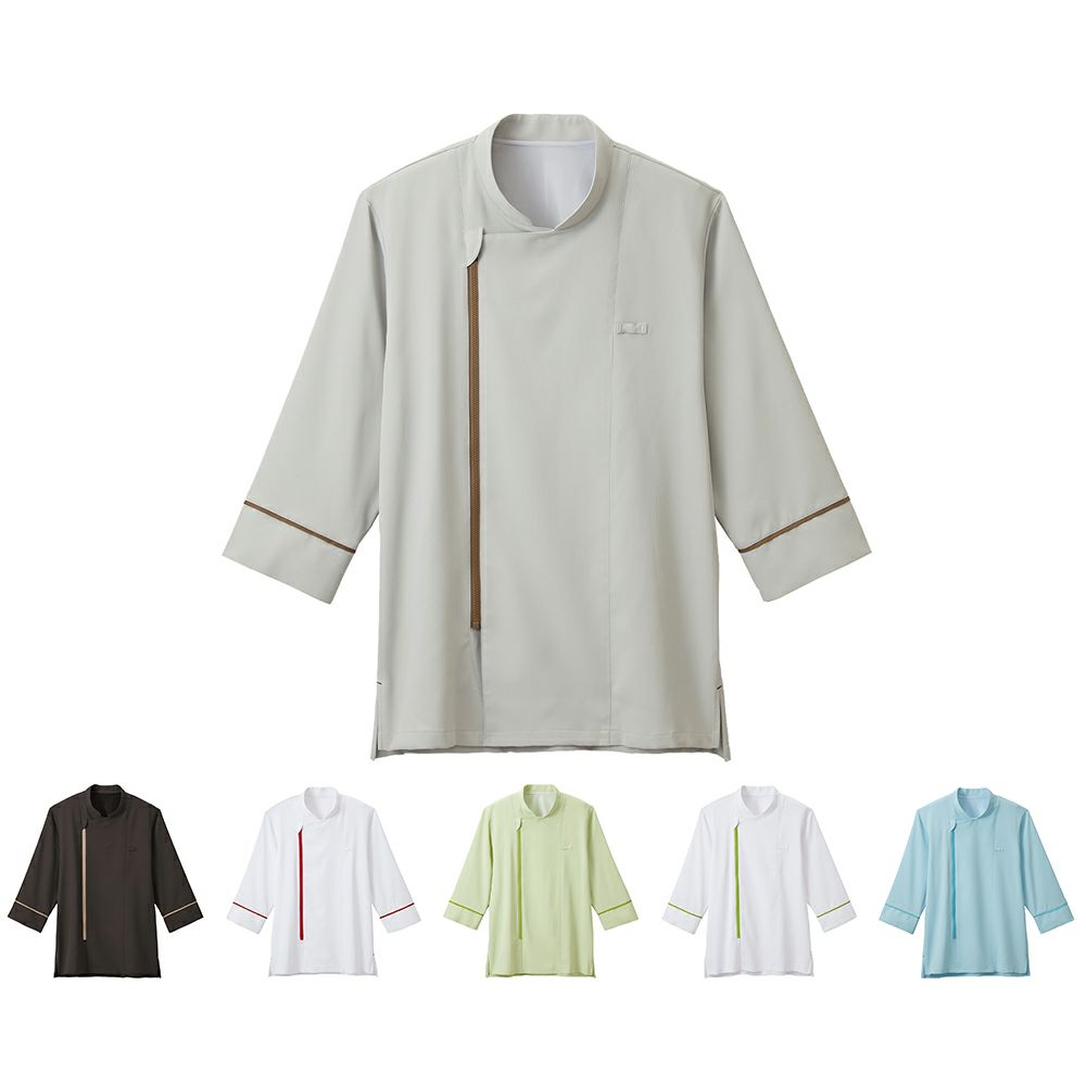 ショップコート [体毛落下防止ネット付き] [男女兼用] [吸汗速乾] [軽量] [抗菌HACCP支援] [SRV-DP1000] 