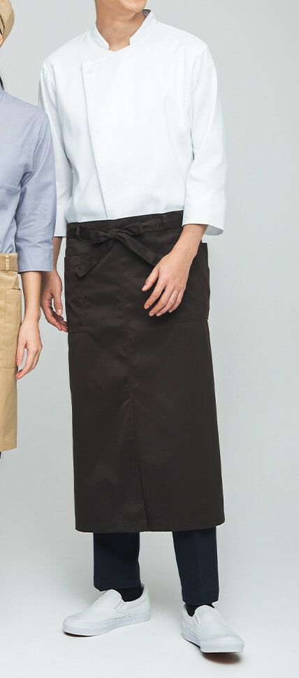 ショップコートの着用写真