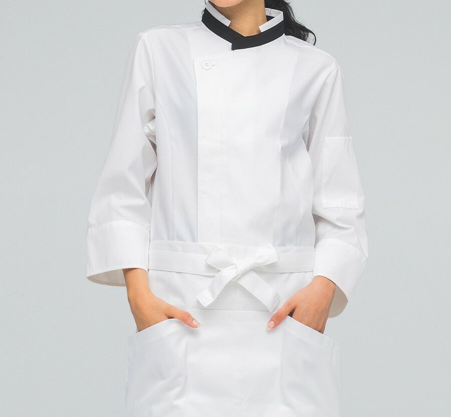 ショップコート着用写真