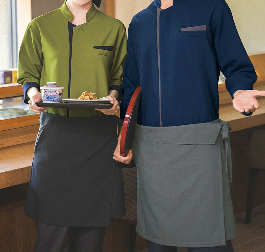 ショップコート着用写真