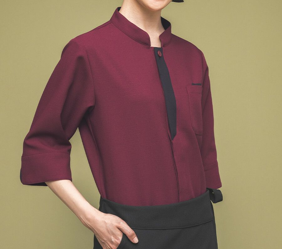 [SRV-BC0600]ショップコート着用写真