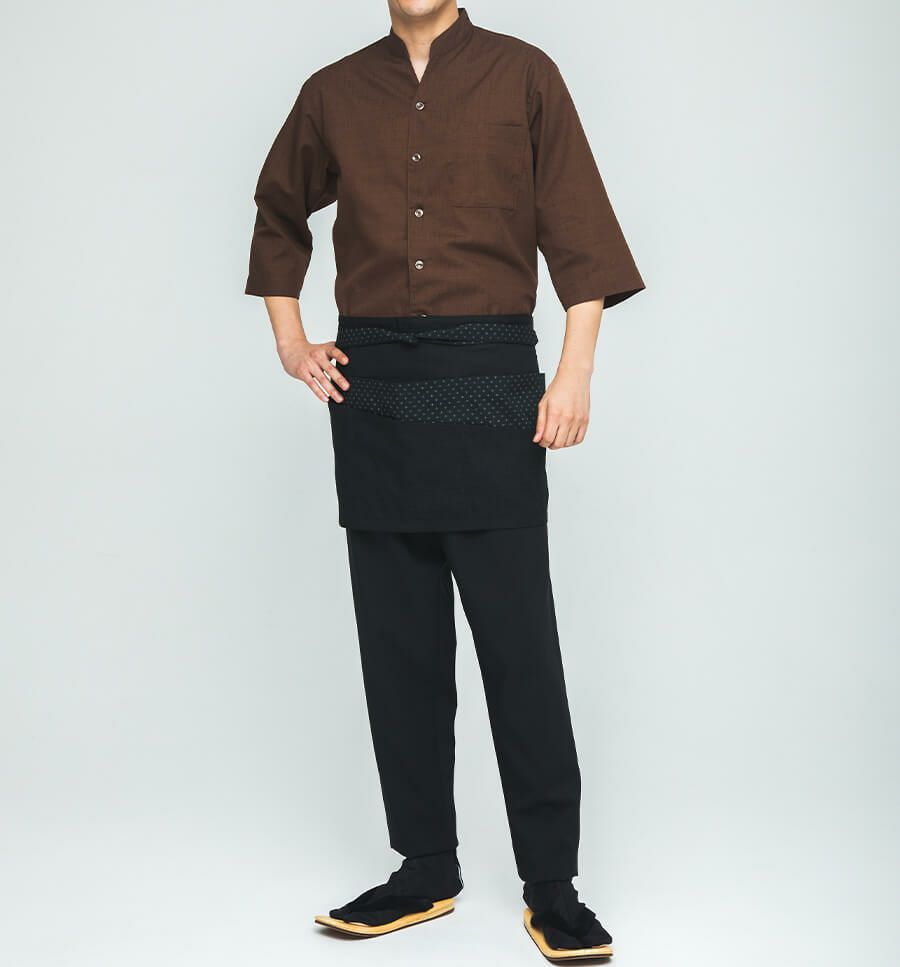 ショップコート着用写真