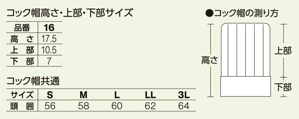 サイズ表