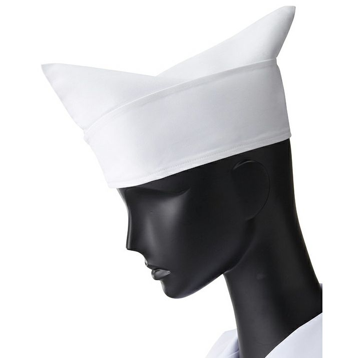 【カツラギ薄手】ハロー帽 [SRV-17]　ホワイト