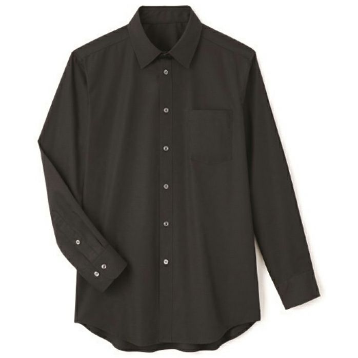 【長袖】黒ワイシャツ（男女兼用） [SRV-SBLU-1806]