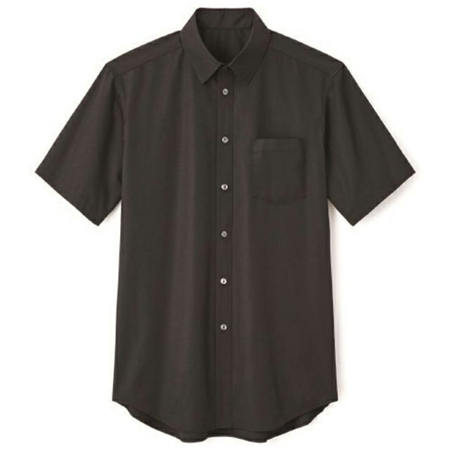 【半袖】黒ワイシャツ（男女兼用） [SRV-SBSU-1807]