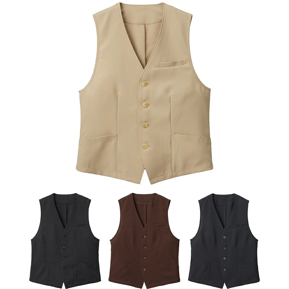 スタイリッシュベスト [男女兼用] [軽量ストレッチ] [飲食制服] [SRV-FT2100] 